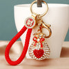 Red-Fortune-Strap Red Heart-Pouch