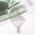 Rhinestone Parachute Bell Hanging Ornament Metal Tree Charm view 7