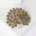 Large Crystal Peacock Brooch In Four Color Designs view 3