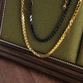 Leaf Link Chain Necklaces Bracelets Gold Steel Black Rainbow view 3