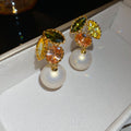 Pearl Bow Necklace Crystal Earrings Mixed 4 Styles view 7