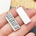 Music Antique Silver Guitar Metal Charms with 18 Listed Options view 12