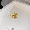 Pear Apple Open Rings Silver Gold Frosted Fruit Charms view 7
