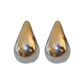 Smooth Teardrop Metal Stud Earrings For Women Jewelry view 5