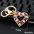 Crystal Sun Heart Cross Flower and Rose Keychain Collection in Ten Designs view 8