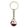 H2o Flask Chemistry Enamel Key Ring Blue Or Red Metal Charm view 7
