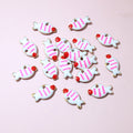 Tiny Striped Candy Fish Charms in Seven Enamel Color Options view 12