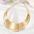 Gold Geometric Collar Choker Necklaces 6 Cutout Styles view 7
