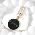 Gold Tone Honey Heart and Round Clip Keychains in Eight Colors view 9