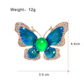 Butterfly Enamel Metal Brooch Pin 3 x 4.4 cm for Jackets and Lapels view 2