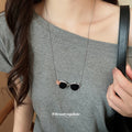 Bear with Sunglasses Long Pendant Necklace Fashion Jewelry view 1