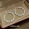 Twisted Silver Hoops