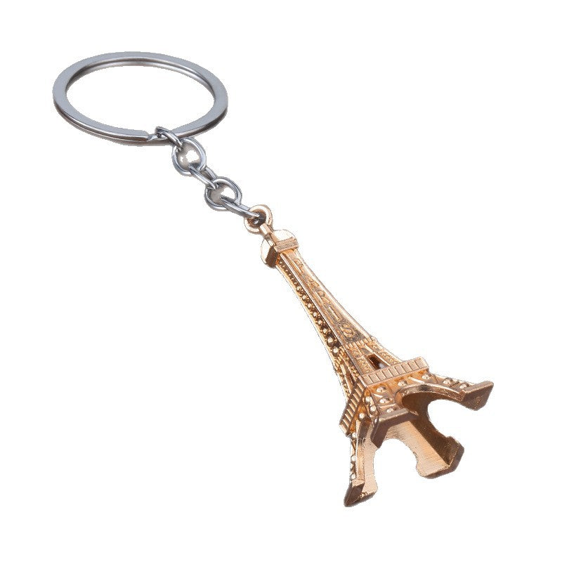 Minimalist Eiffel Tower Zinc Alloy Keychain Gift Pendant