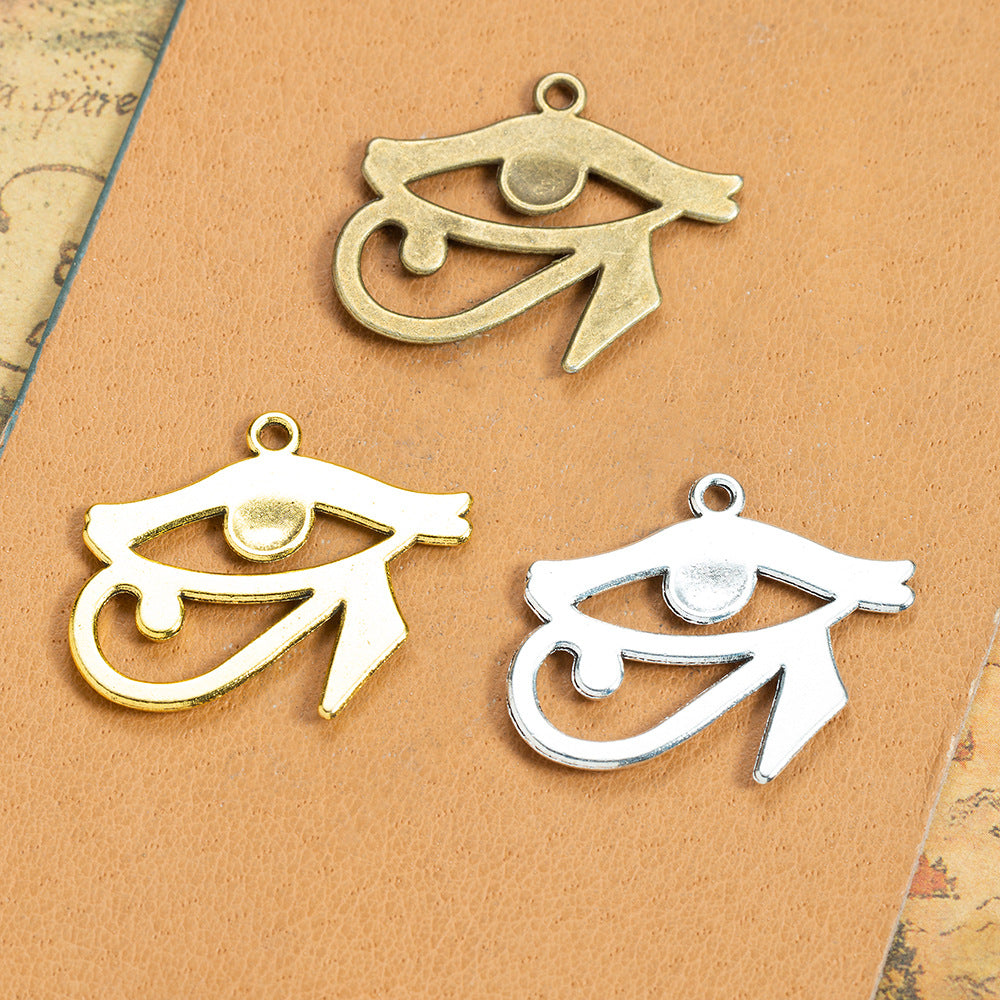Alloy Eye Teardrop Marquise Charm Pendant