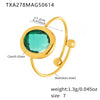 Teal Glass Ring