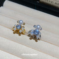 Pearl Bear Crystal Open Adjustable Ring Silver Gold Tones view 2