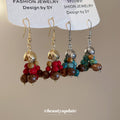 Beaded Cluster Tassel Hook Earrings Fashion Jewelry view 3