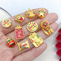 Metallic Cake Metal Charms with 11 Listed Options for DIY Jewelry Making view 2
