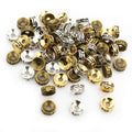 T Pattern Round Metal Spacer Beads in Two Antique Finishes view 5