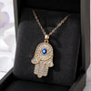 Gold Crystal Hamsa