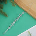 Clear Crystal Bead Icicle Christmas Tree Hanging Ornament view 8