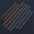 Short Curb Chain Extenders in Gold and Silver Tones view 2