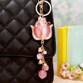 Crystal Tulip Fruit and Clover Keychain Collection in Twenty Eight Designs view 1