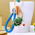 Jeweled Napa Cabbage Keychains with Braided and Bare Wrist Loops view 8