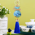 Jelly Heart Fortune Bag Keychains in Five Colors with Matching Tassels view 9