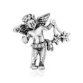 Vintage Style Cherub Brooch In Gold And Silver Tone view 2