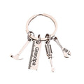 Metal Tool Charm Keychain With Papa, Grandpa, Dad, Uncle Tags view 5