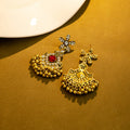 Ornate Floral Chandelier Statement Earrings in Six Colorways view 3