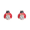 Crystal Ladybug Studs