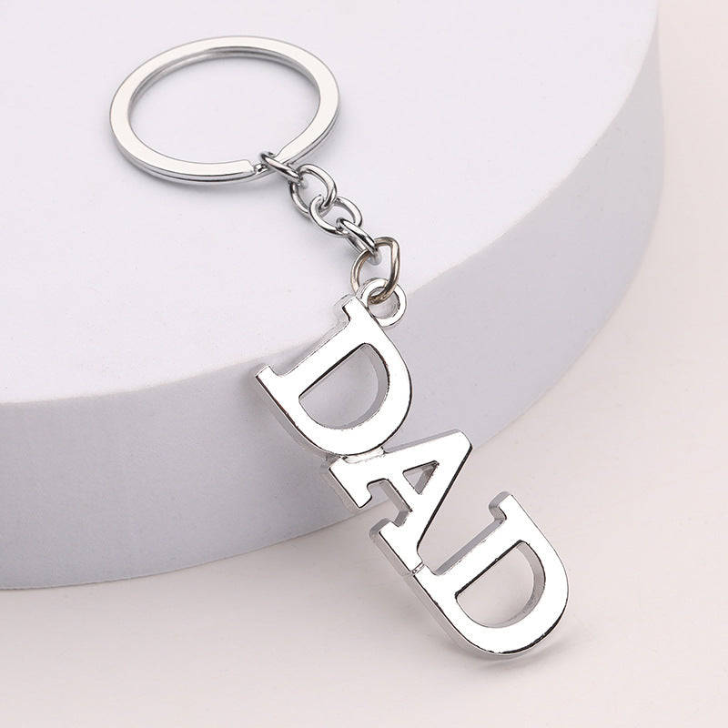 DAD MOM Zinc Alloy Letter Keychain Father's Mother's Day Gift