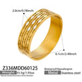 Geometric Openwork Hinged Bracelets in Ten Polished Styles view 7