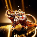 Jeweled Auspicious Elephant Keychains with Cord and Loose Loop Options view 10