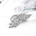 Blue Silver Tone Flower Crystal Two Designs Metal Brooch Pin 2 Pictured Designs 2 Pictured view 5
