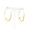 Gold Oval Hoops