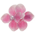 Pink White Ombre Flower Pearl Duckbill Hair Side Clip view 5
