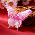 Rose-Covered Butterfly Keychains in Nine Color Combinations view 9