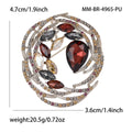 Crystal Nest Brooch Teardrop Center Four Color Styles Antique view 9