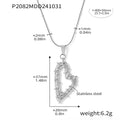 Woven Open Heart Pendant Necklace Earrings White Shell Stud view 7