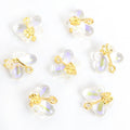 Translucent Glass Butterfly Charms in 12 Color Blends view 6