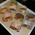 Wide Rhinestone Mesh Open Cuff Bangle Bracelets Nine view 4