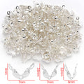 Double Loop Fold Over Cord End Clasps Jewelry Findings view 6