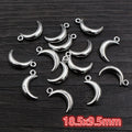 Silver Tone Moon Heart and Lock Charms in Seven Designs view 9