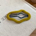 Velvet Flocked Irregular Wave Snap Hair Clips 2 Colors view 6