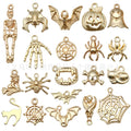 Matte Gold-Tone Halloween Theme Metal Charms with 25 Listed Options view 9
