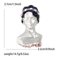 Enamel Classical Woman Bust Brooch with Polished Metal and Decorative Accents view 5
