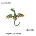 Winged Pterosaur Brooch in Six Enamel and Crystal Colorways view 7